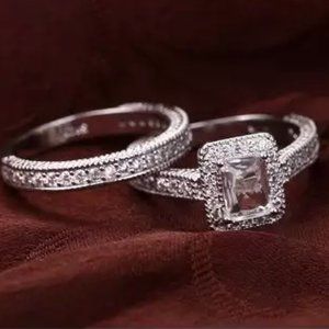 Sale! 925 Sterling Silver Ring Set 2 Pcs.